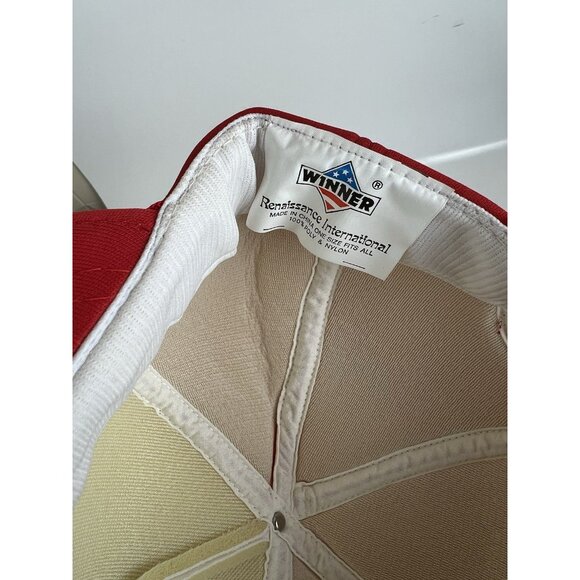 Vintage Case Tractor Insulated Trucker Snapback Hat 80s Farm Winner - Picture 9 of 10